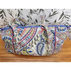 Vera Bradley Tote Blue Womens Med Quilted Weekender